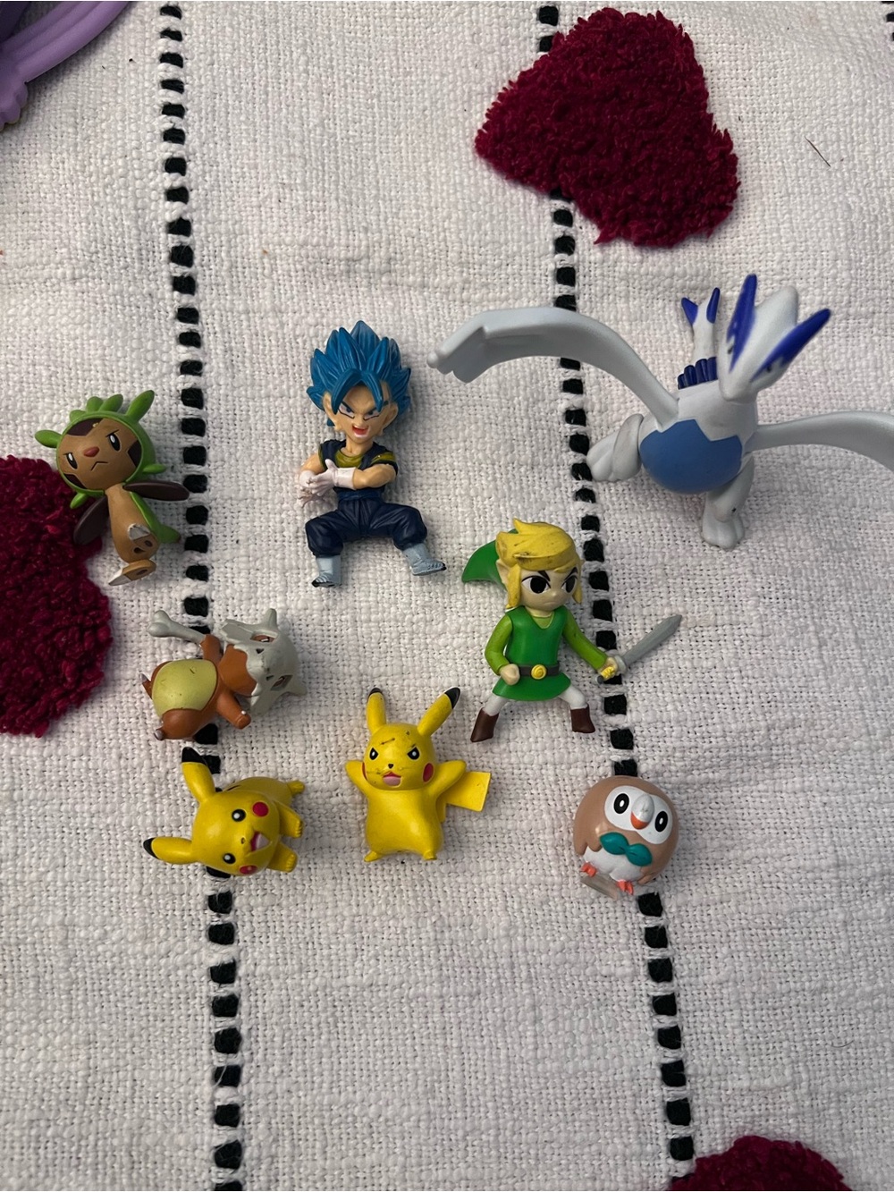 Mixed Kids Toy Figure Set - Pikachu, Link, Lugia & More (Yellow, Green, Blue)